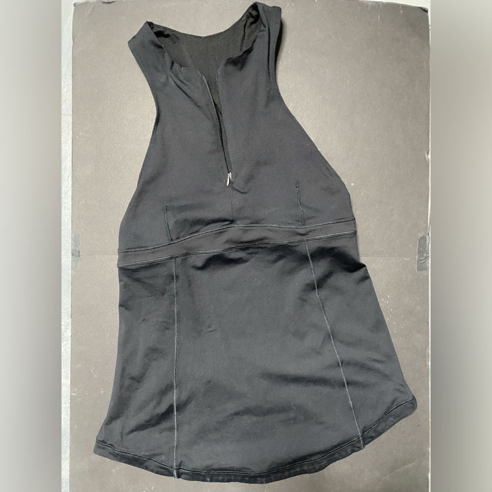 Lululemon Black Sleeveless Zip-Up Top